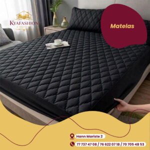 Matelas matelasse noir confort