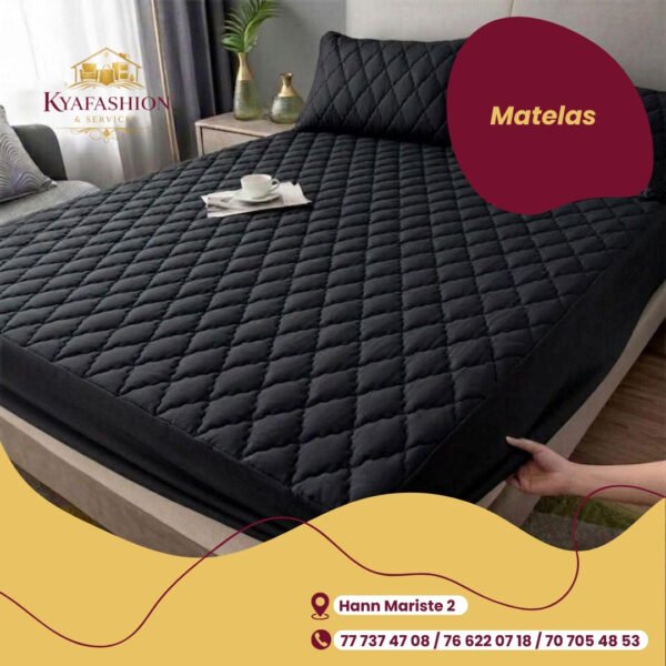 Matelas matelasse noir confort