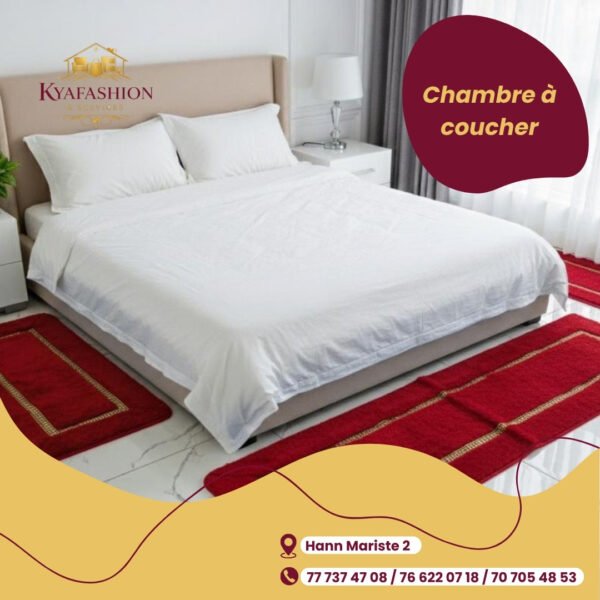 Chambre a coucher complete beige simple