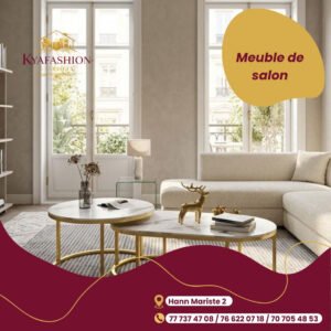 Tables basses gigognes marbre blanc dorees