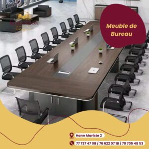 Salle conference table bois chaises mesh