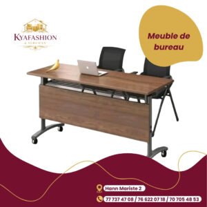 Bureau operateur bois metal noir