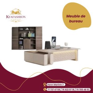 Bureau direction beige moderne bibliotheque