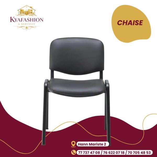 Chaise empilable grise simple