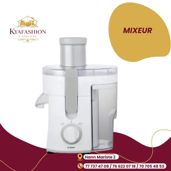 Mixeur extracteur jus blanc argent