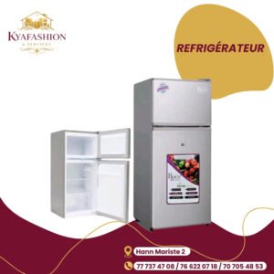 Refrigerateur Boch argent congelateur haut