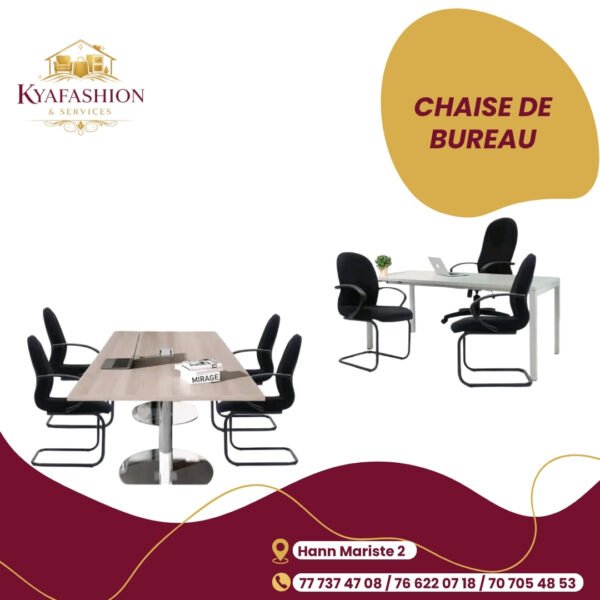 Table conference bois blanc 4 a 6 places