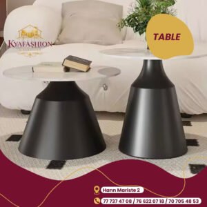 Tables basses gigognes noir et blanc